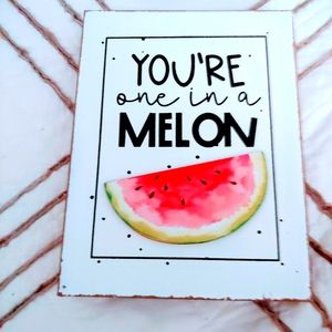 Wooden Watermelon Wall Decor